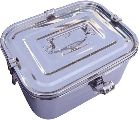 stainless steel square box with lid|rectangular metal containers with lids.